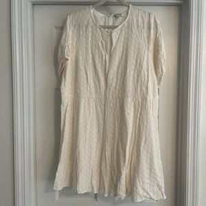 Madewell off-white Eyelet Flower Dress